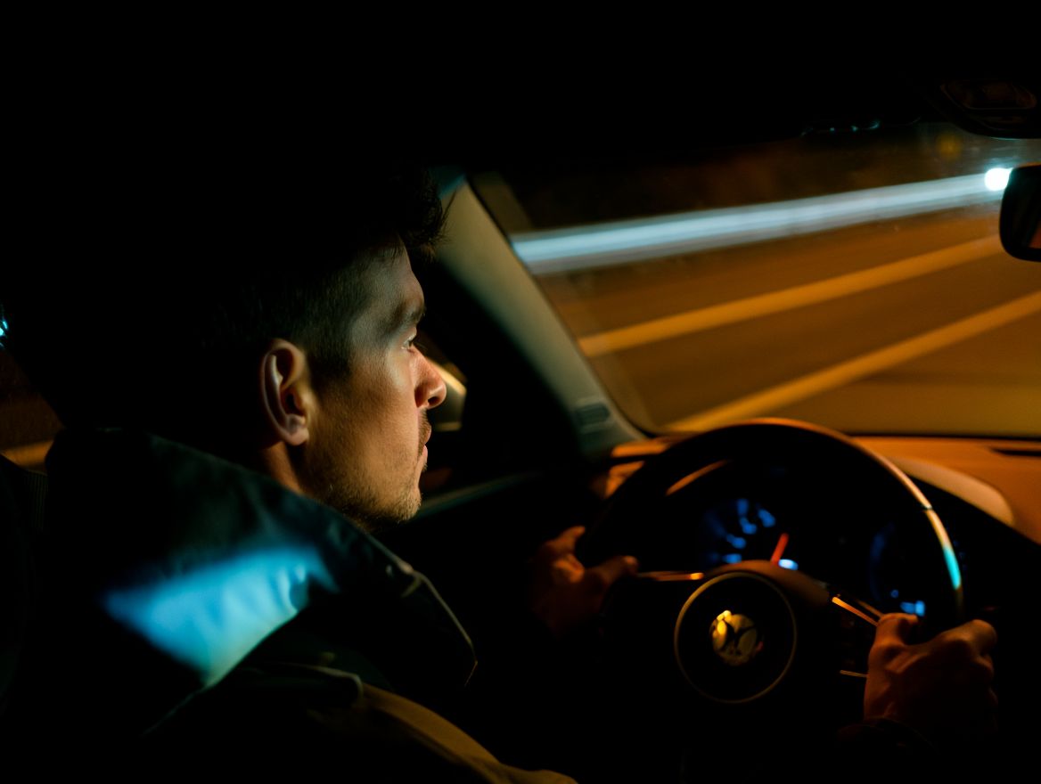 Пьяный водитель за рулем